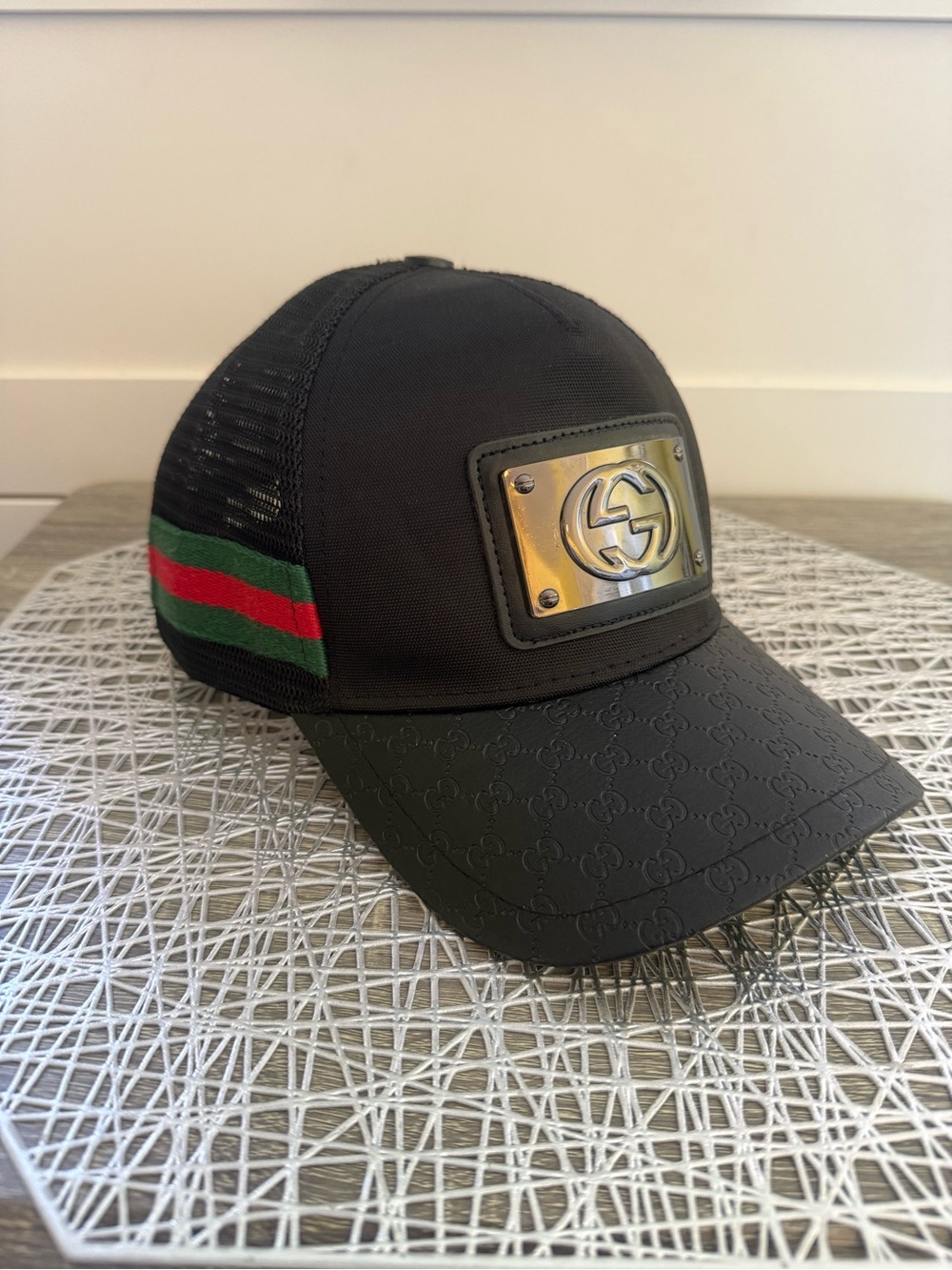 Gucci Men Mesh Baseball Cap